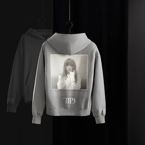 Taylor Swift TTPD Grey Graphic Hoodie